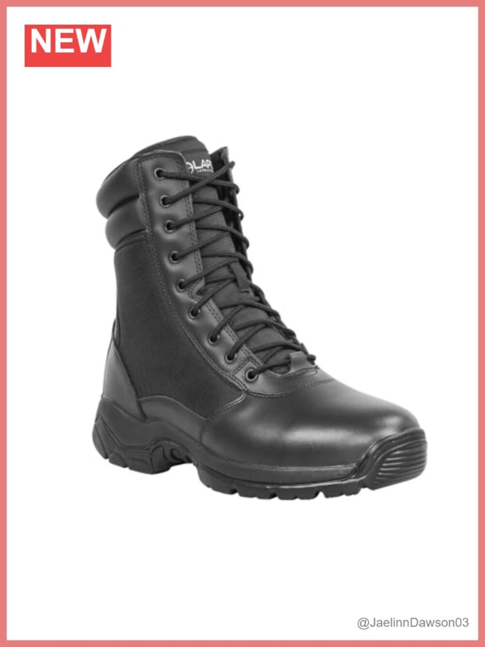 Women's Side-Zip Duty Boots Action Leather Slip Resistant 8 Inch